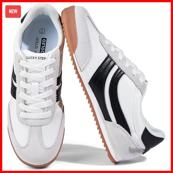 Women's Fashion Sneakers Lightweight Retro Lace Up Athletic Shoes